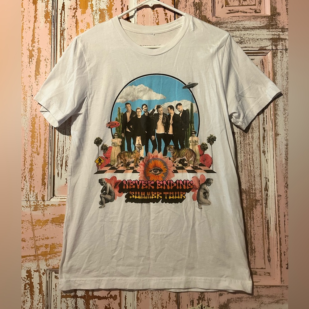 One republic Never Ending Summer Tour White Graphic Concert Tee